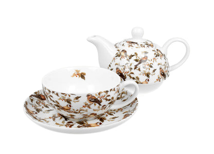 DUO ANIMALS Tasse mit Teekanne BIRDIES New Bone China Porzellan – Bild 3