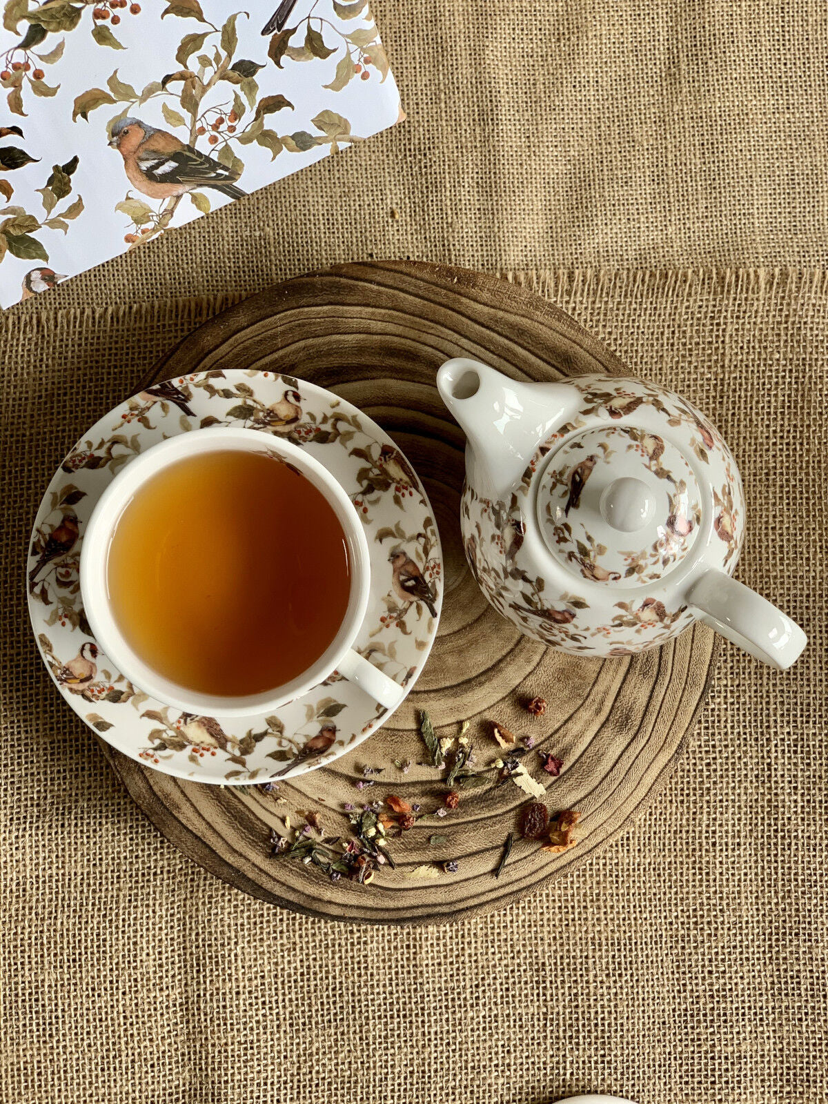 DUO ANIMALS Tasse mit Teekanne BIRDIES New Bone China Porzellan – Bild 9