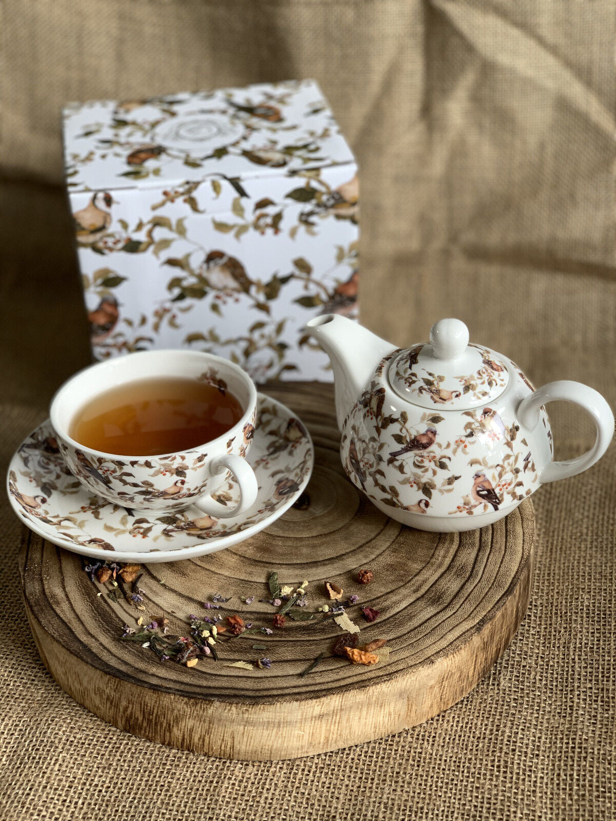 DUO ANIMALS Tasse mit Teekanne BIRDIES New Bone China Porzellan – Bild 10