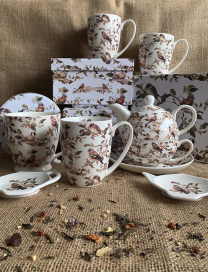 DUO ANIMALS Tasse mit Teekanne BIRDIES New Bone China Porzellan – Bild 12