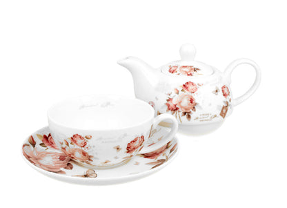 DUO FLORAL Tasse mit Teekanne SECESSION New Bone China Porzellan – Bild 3