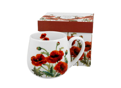 10er SET DUO FLORAL Fassbecher 430 ml CLASSIC POPPIES New Bone China Porzellan – Bild 2