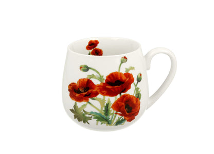 10er SET DUO FLORAL Fassbecher 430 ml CLASSIC POPPIES New Bone China Porzellan – Bild 3