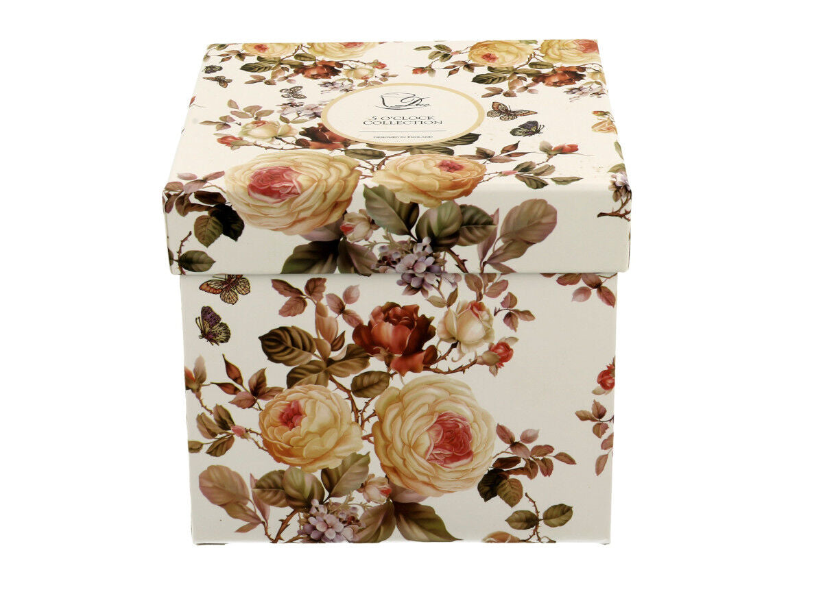 DUO FLORAL Fassbecher 430 ml ZAHRA mit Teesieb, New Bone China Porzellan – Bild 2
