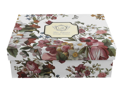 DUO FLORAL 2er-Set Espressotassen 90 ml VINTAGE FLOWERS WHITE mit Untertassen, New Bone China Porzellan – Bild 4