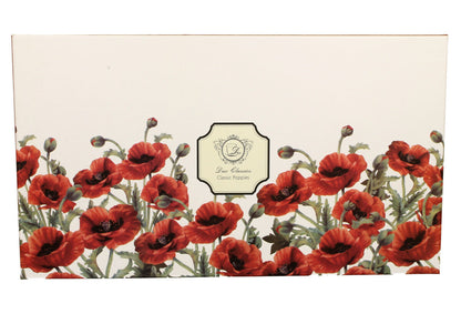 DUO FLORAL 6er-Set Tassen 220 ml CLASSIC POPPIES mit Untertassen, New Bone China Porzellan – Bild 2