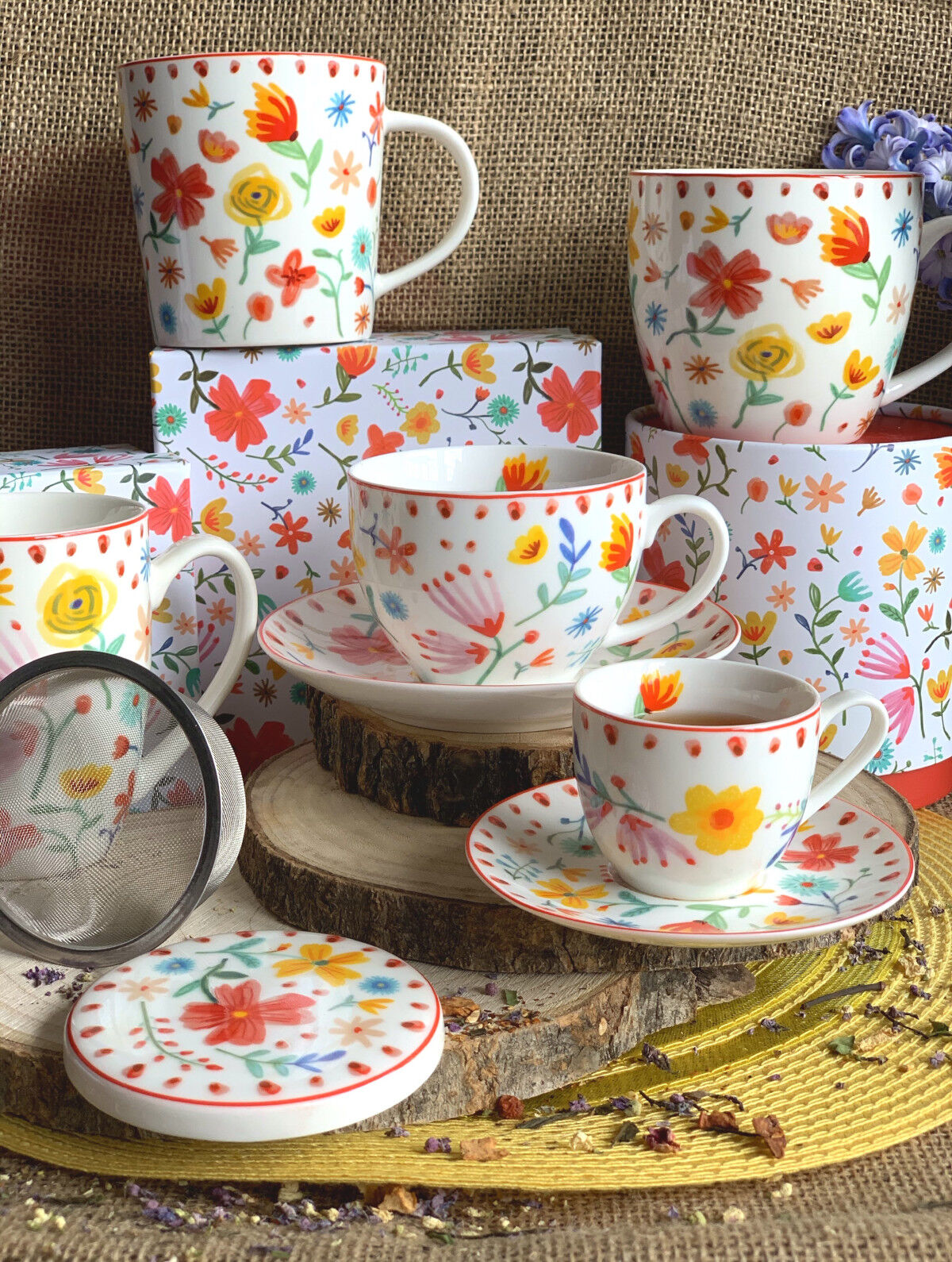 DUO ETNO Becher 460 ml PASTEL New Bone China Porzellan – Bild 6