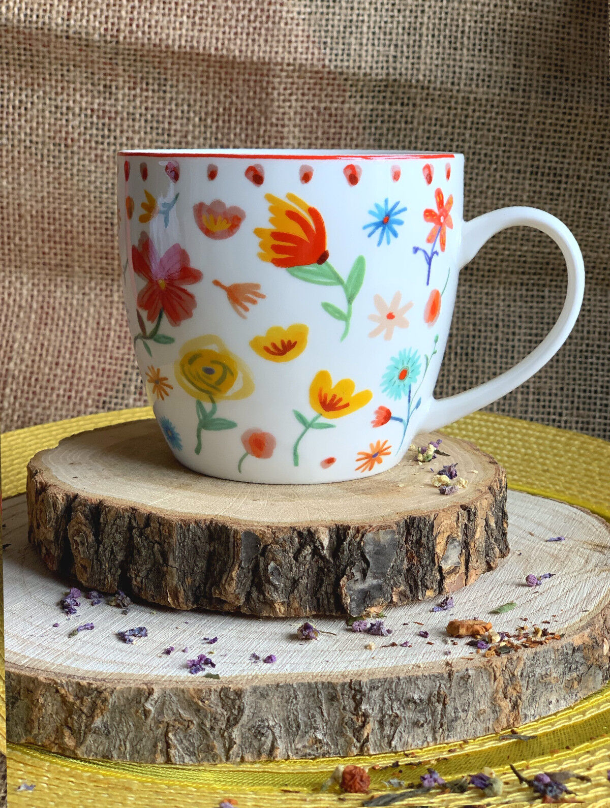 10er SET DUO ETNO Becher 460 ml PASTEL New Bone China Porzellan – Bild 7