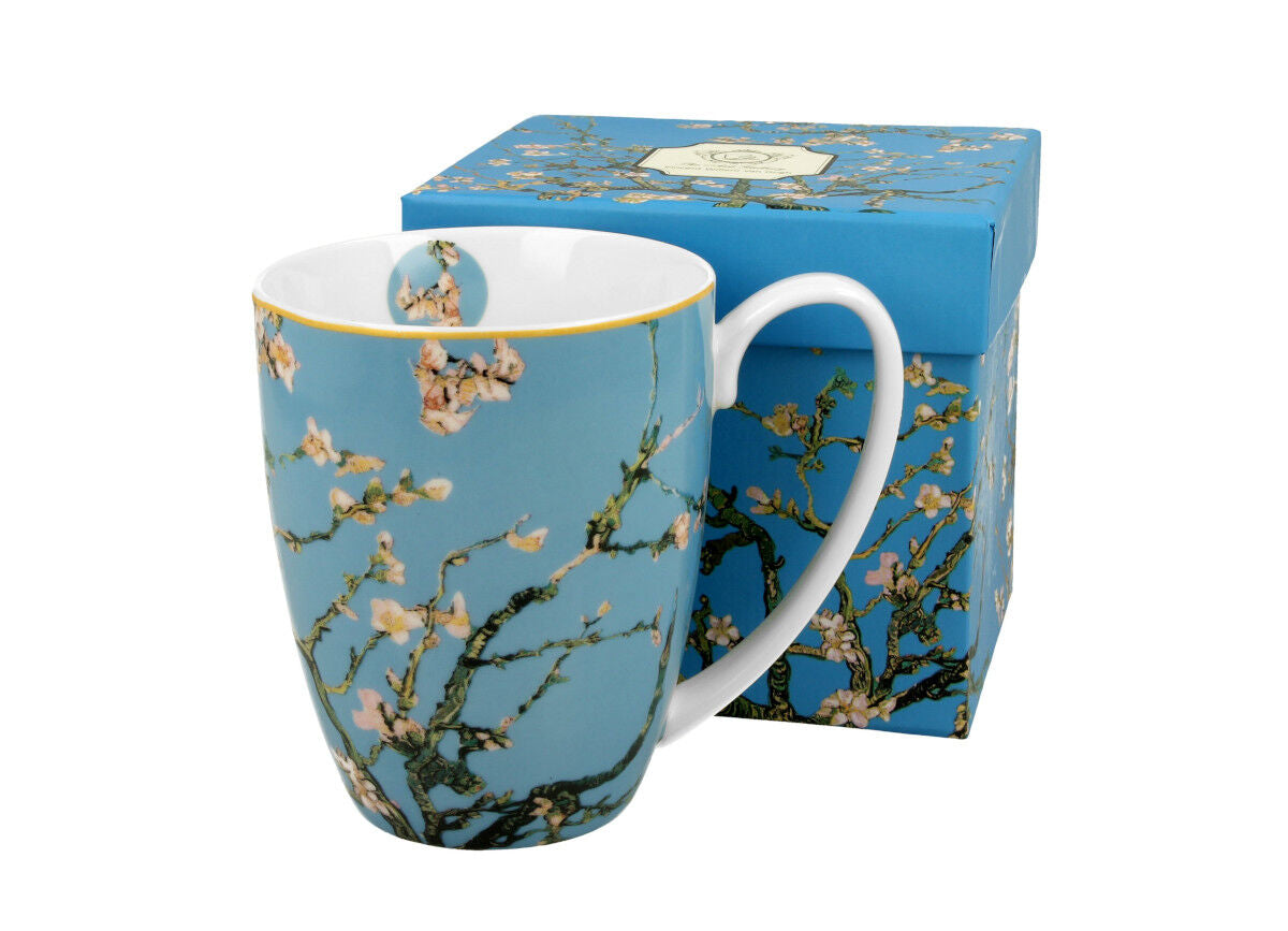 10er SET DUO ART GALLERY Klassischer Becher 380 ml ALMOND BLOSSOM New Bone China Porzellan – Bild 3