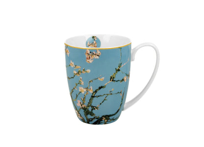 10er SET DUO ART GALLERY Klassischer Becher 380 ml ALMOND BLOSSOM New Bone China Porzellan – Bild 2