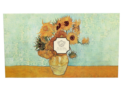 DUO ART GALLERY 6er-Set Tassen 220 ml SUNFLOWERS mit Untertassen, New Bone China Porzellan – Bild 2