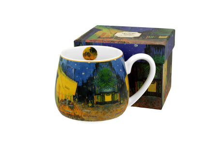 DUO ART GALLERY Fassbecher 430 ml TERRACE AT NIGHT New Bone China Porzellan