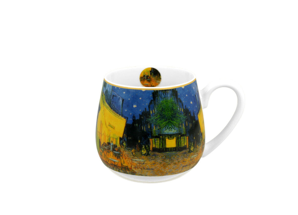 10er SET DUO ART GALLERY Fassbecher 430 ml TERRACE AT NIGHT New Bone China Porzellan – Bild 2