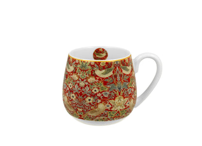 DUO ART GALLERY Fassbecher 430 ml STRAWBERRY THIEF RED New Bone China Porzellan – Bild 2