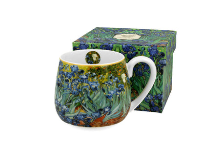 DUO ART GALLERY Fassbecher 430 ml IRISES New Bone China Porzellan
