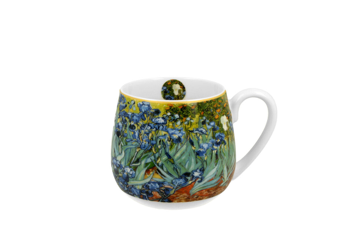 DUO ART GALLERY Fassbecher 430 ml IRISES New Bone China Porzellan – Bild 2