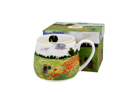 DUO ART GALLERY Fassbecher 430 ml POPPY FIELD New Bone China Porzellan