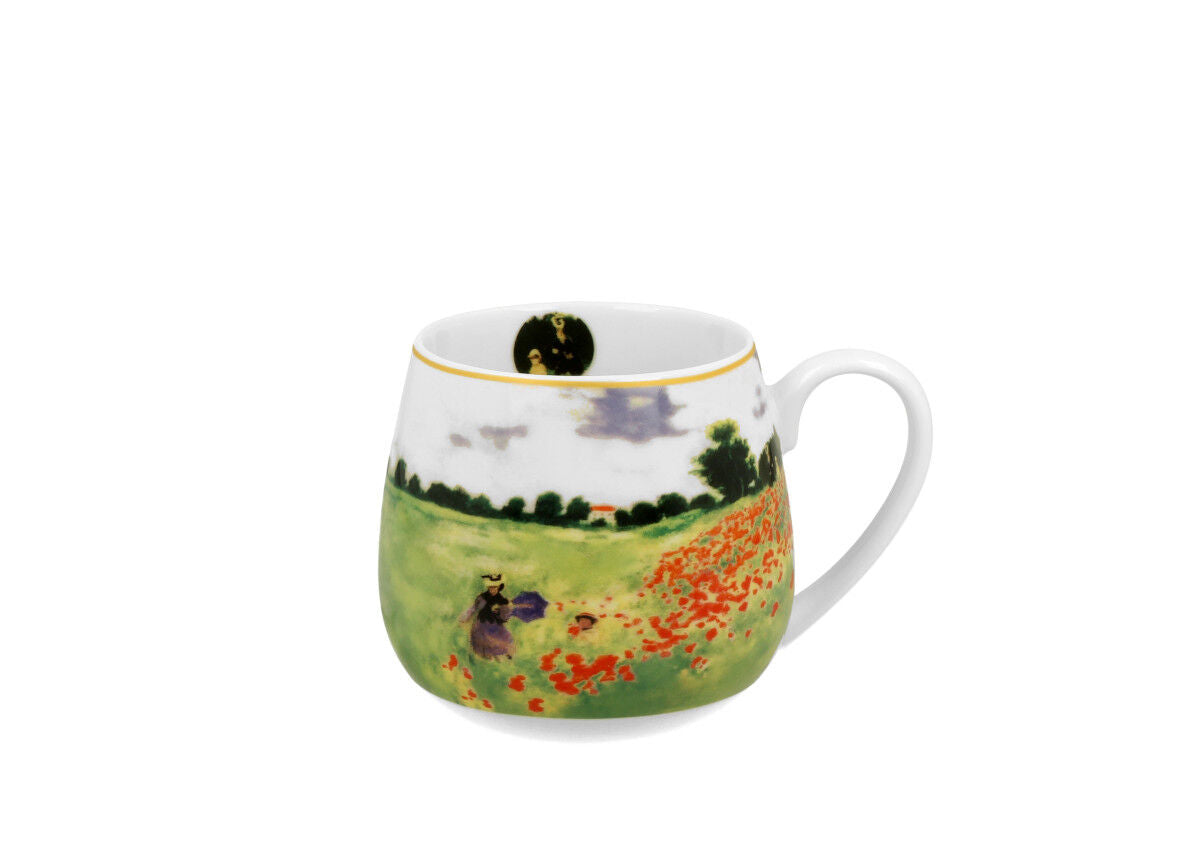 DUO ART GALLERY Fassbecher 430 ml POPPY FIELD New Bone China Porzellan – Bild 3