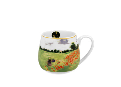 DUO ART GALLERY Fassbecher 430 ml POPPY FIELD New Bone China Porzellan – Bild 3