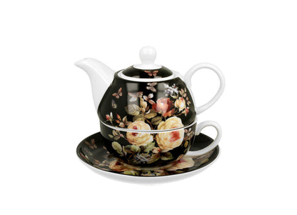 DUO FLORAL Tasse mit Teekanne WARDA New Bone China Porzellan – Bild 2