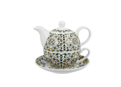 DUO ETNO Tasse mit Teekanne KASHUBIAN New Bone China Porzellan – Bild 2