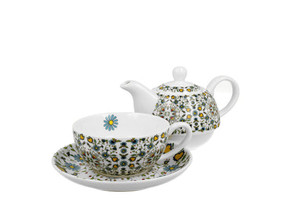 DUO ETNO Tasse mit Teekanne KASHUBIAN New Bone China Porzellan – Bild 3
