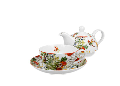 DUO FLORAL Tasse mit Teekanne LINNEA New Bone China Porzellan – Bild 3