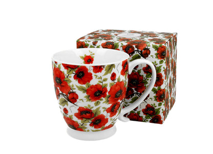 DUO FLORAL Jumbobecher 480 ml LINA mit Fuß, New Bone China Porzellan