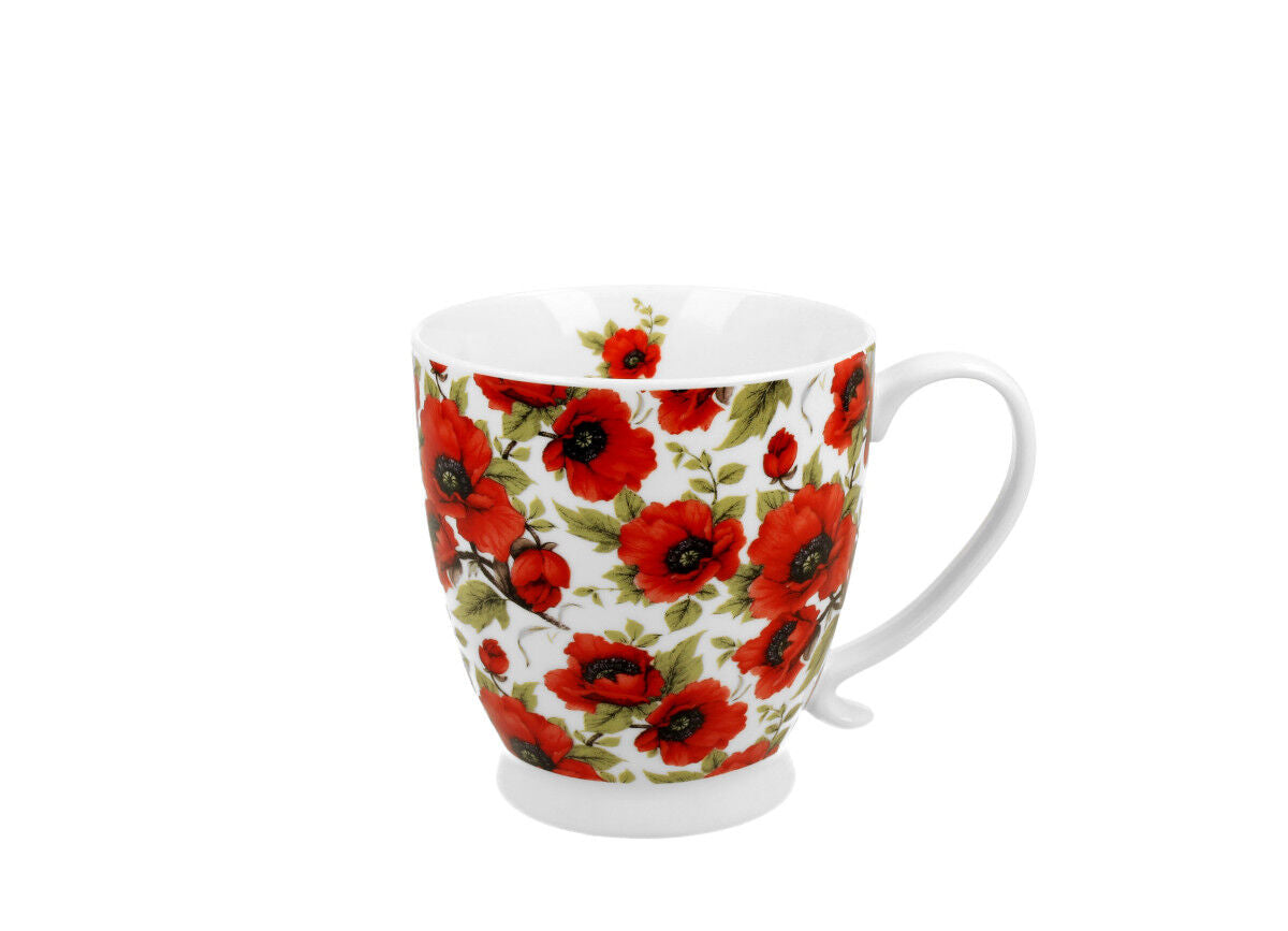 DUO FLORAL Jumbobecher 480 ml LINA mit Fuß, New Bone China Porzellan – Bild 2