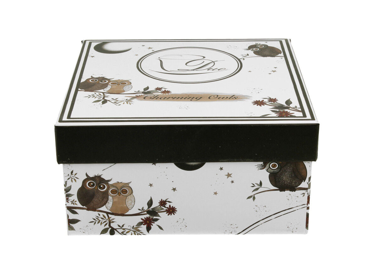DUO ANIMALS Tasse 250 ml CHARMING OWLS mit Untertasse, New Bone China Porzellan – Bild 4