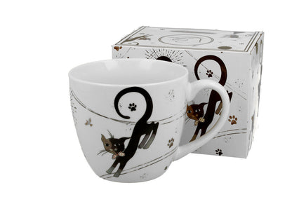 DUO ANIMALS Becher 460 ml CHARMING CATS New Bone China Porzellan