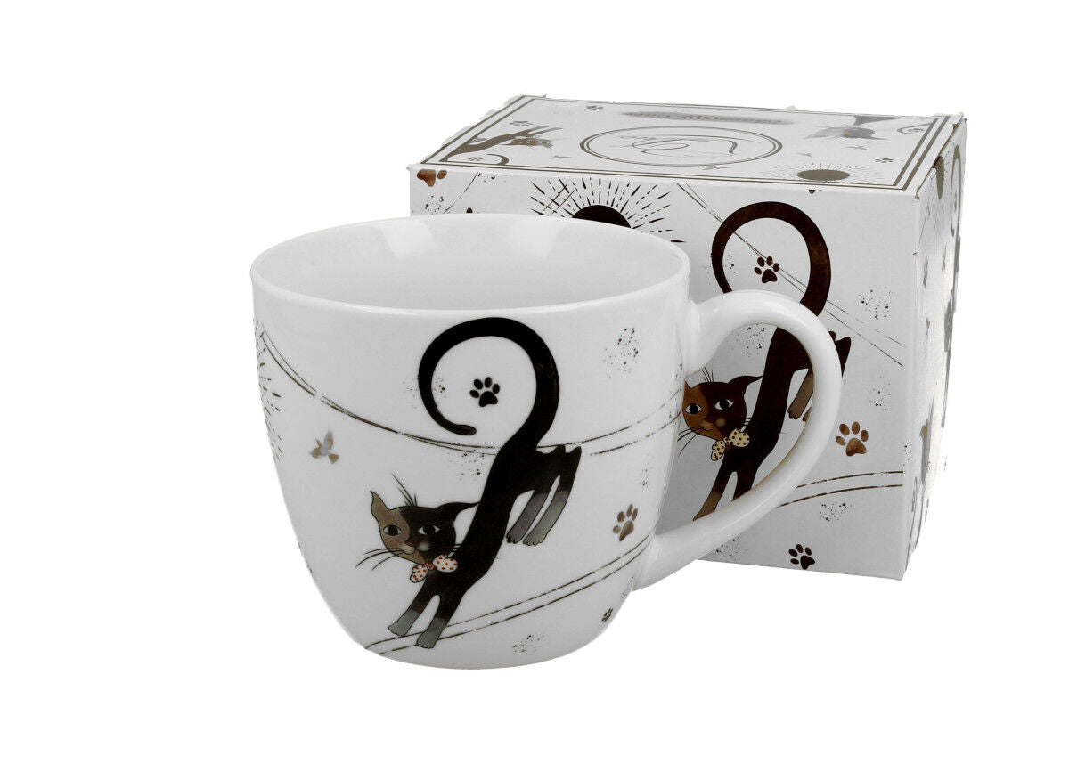 10er SET DUO ANIMALS Becher 460 ml CHARMING CATS New Bone China Porzellan – Bild 4