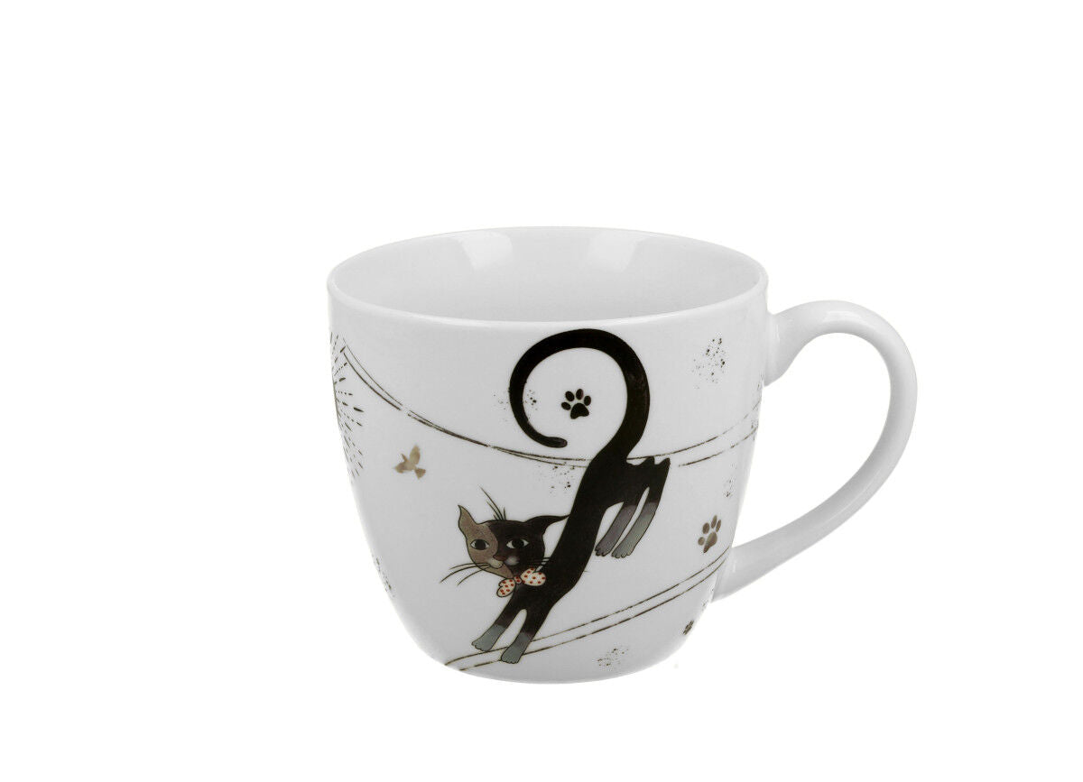 DUO ANIMALS Becher 460 ml CHARMING CATS New Bone China Porzellan – Bild 4