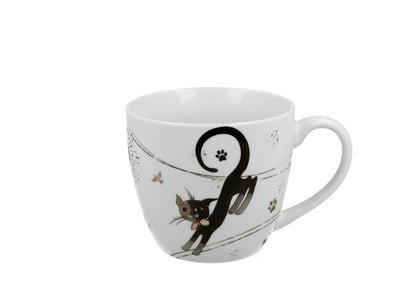 DUO ANIMALS Becher 460 ml CHARMING CATS New Bone China Porzellan – Bild 4