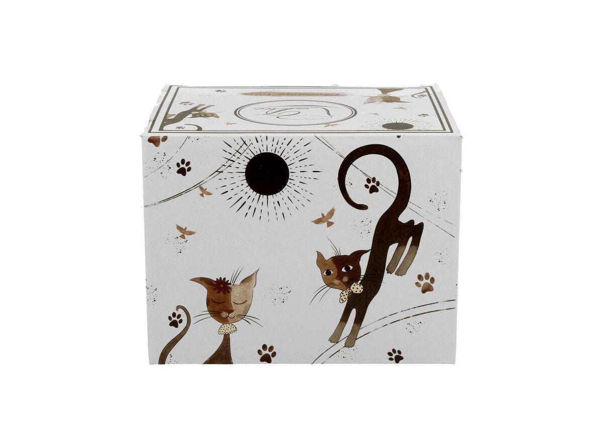 10er SET DUO ANIMALS Becher 460 ml CHARMING CATS New Bone China Porzellan – Bild 6