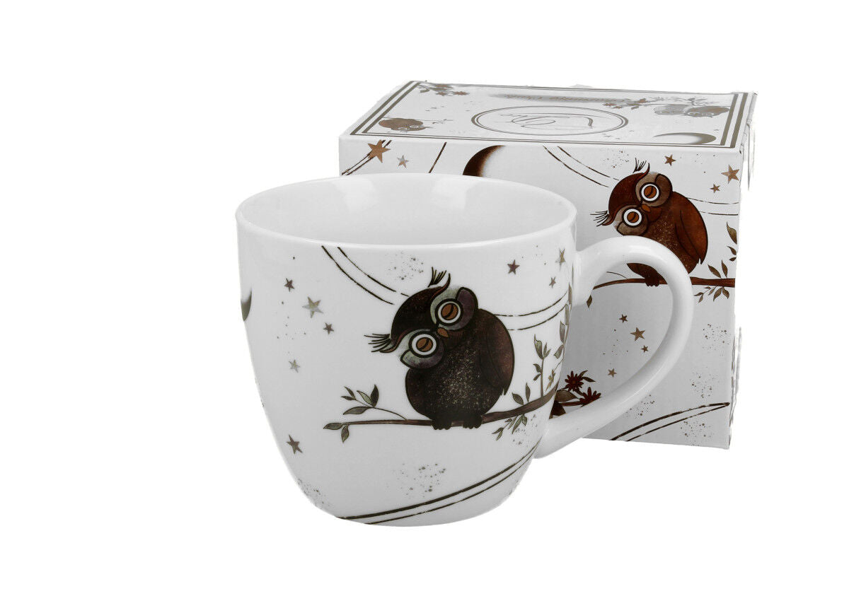 DUO ANIMALS Becher 460 ml CHARMING OWLS New Bone China Porzellan