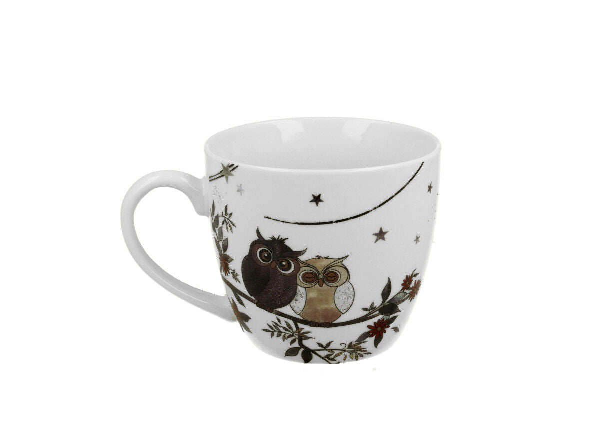 DUO ANIMALS Becher 460 ml CHARMING OWLS New Bone China Porzellan – Bild 3