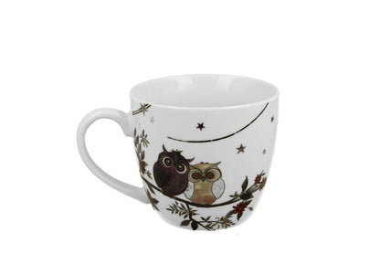 10er SET DUO ANIMALS Becher 460 ml CHARMING OWLS New Bone China Porzellan – Bild 2