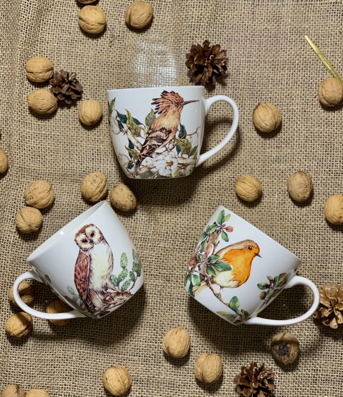 DUO ANIMALS Becher 460 ml HOOPOE New Bone China Porzellan – Bild 6