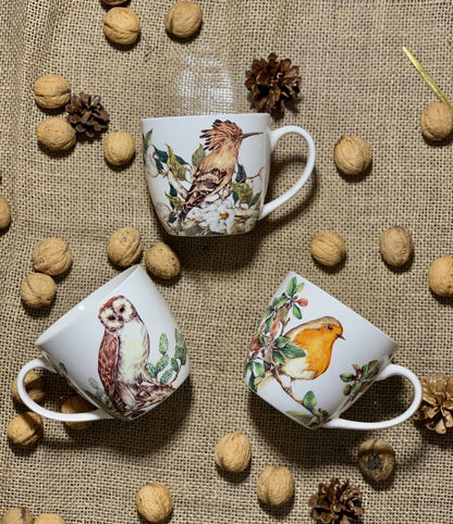 10er SET DUO ANIMALS Becher 460 ml HOOPOE New Bone China Porzellan – Bild 7
