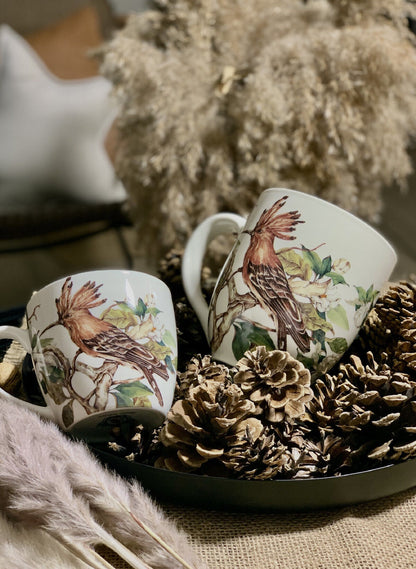 DUO ANIMALS Becher 460 ml HOOPOE New Bone China Porzellan – Bild 7