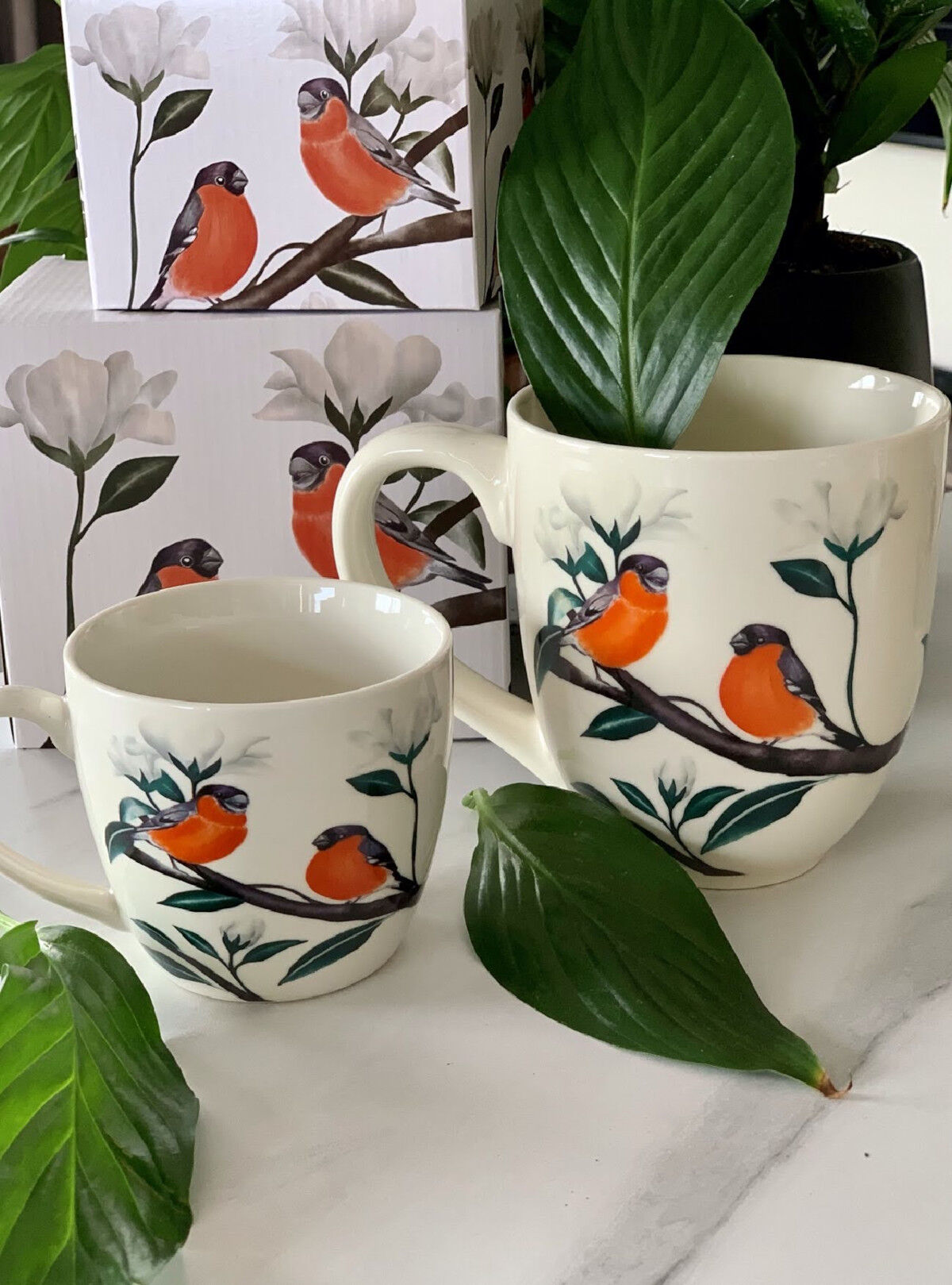 DUO ANIMALS XXL Becher 1000 ml BULLFINCH New Bone China Porzellan – Bild 4