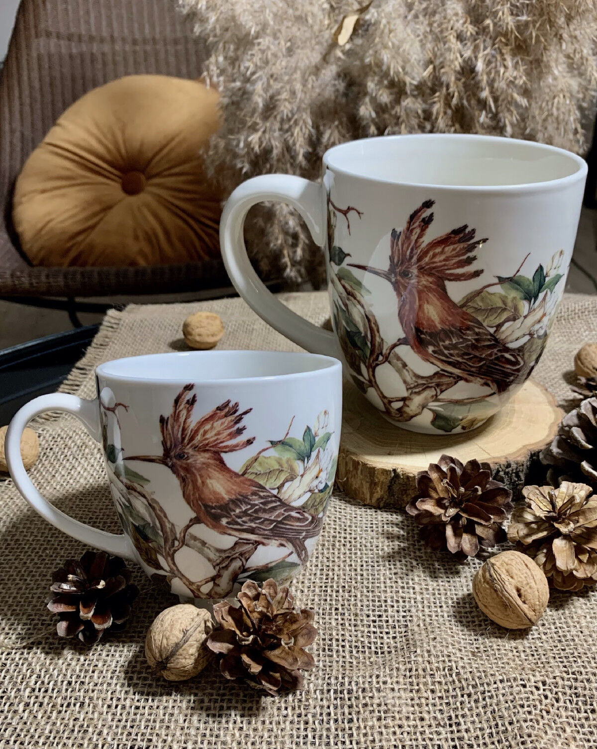 DUO ANIMALS XXL Becher 1000 ml HOOPOE New Bone China Porzellan – Bild 6