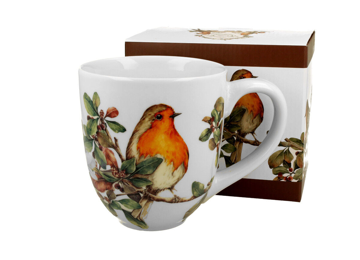 DUO ANIMALS XXL Becher 1000 ml ROBIN New Bone China Porzellan