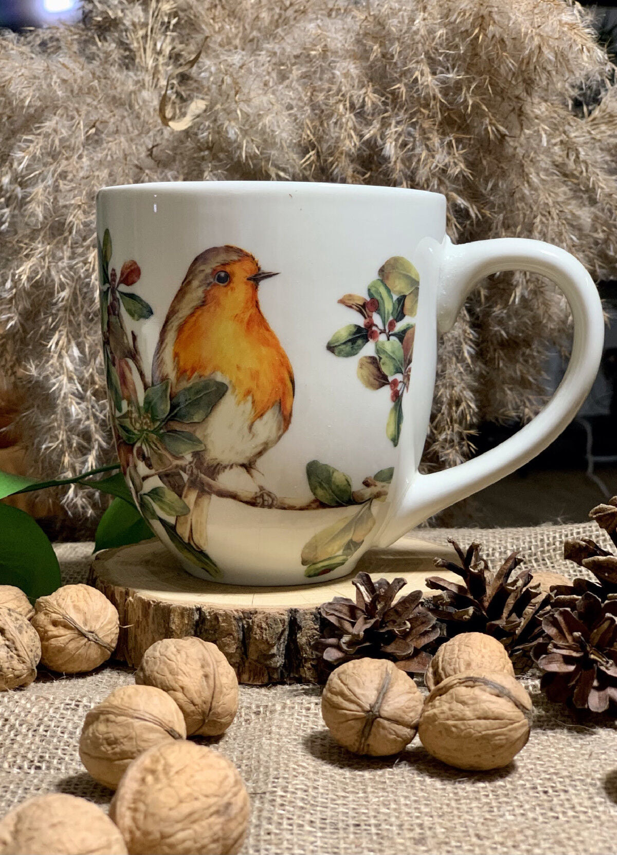 DUO ANIMALS XXL Becher 1000 ml ROBIN New Bone China Porzellan – Bild 7