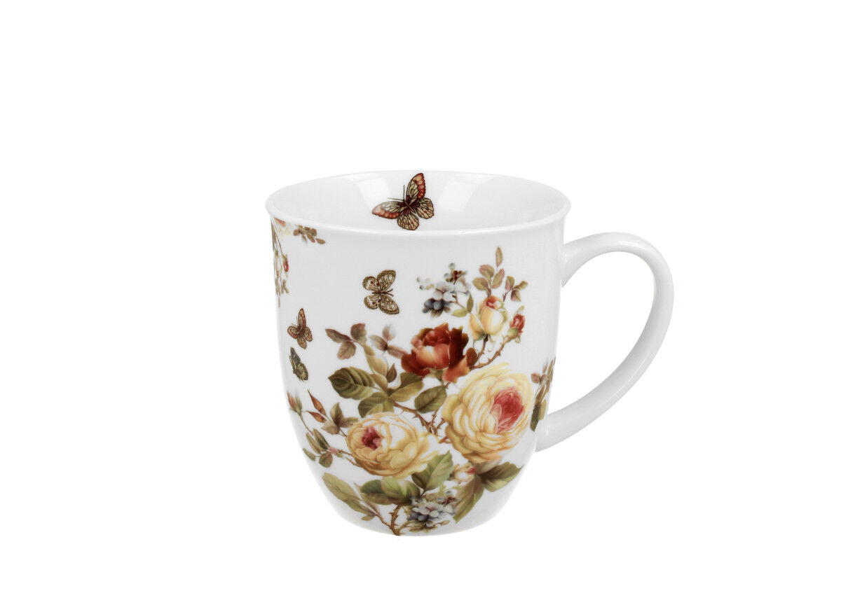 DUO FLORAL Becher 400 ml ZAHRA in Metalldose, New Bone China Porzellan – Bild 2