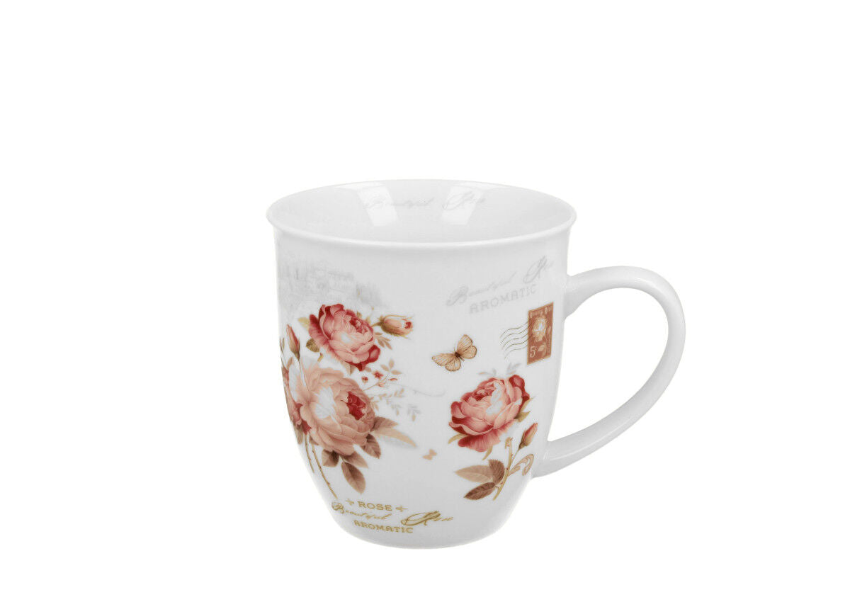 DUO FLORAL Becher 400 ml SECESSION in Metalldose, New Bone China Porzellan – Bild 2