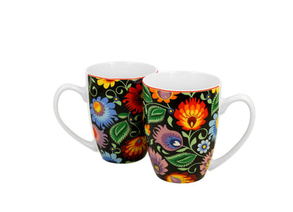 DUO ETNO 2er-Set klassische Becher 350 ml ETNIC New Bone China Porzellan – Bild 2