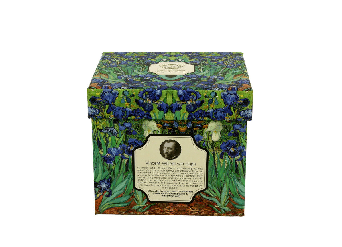DUO ART GALLERY Fassbecher 430 ml IRISES mit Teesieb, New Bone China Porzellan – Bild 4