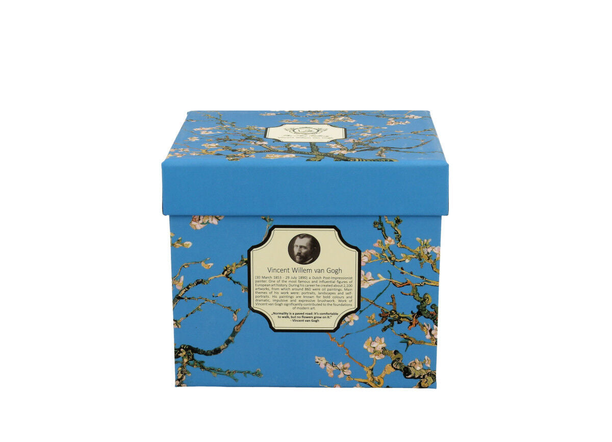 DUO ART GALLERY Fassbecher 430 ml ALMOND BLOSSOM mit Teesieb, New Bone China Porzellan – Bild 4